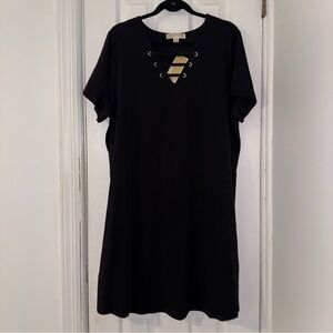 NWT, Michael Kors Women’s Dress, Short Sleeves, Size‎ 2X, Black